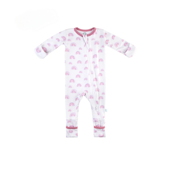 Bamboo Pajamas - Pink Rainbow - HoneyBug 