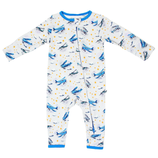 Planes Flying on Cloud 9 Coverall (0-24m) - HoneyBug 