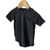 Pocket Tee Curved-Hem - Jett Black - HoneyBug 