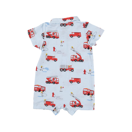 Polo Shortie - Firetruck Dalmations - HoneyBug 