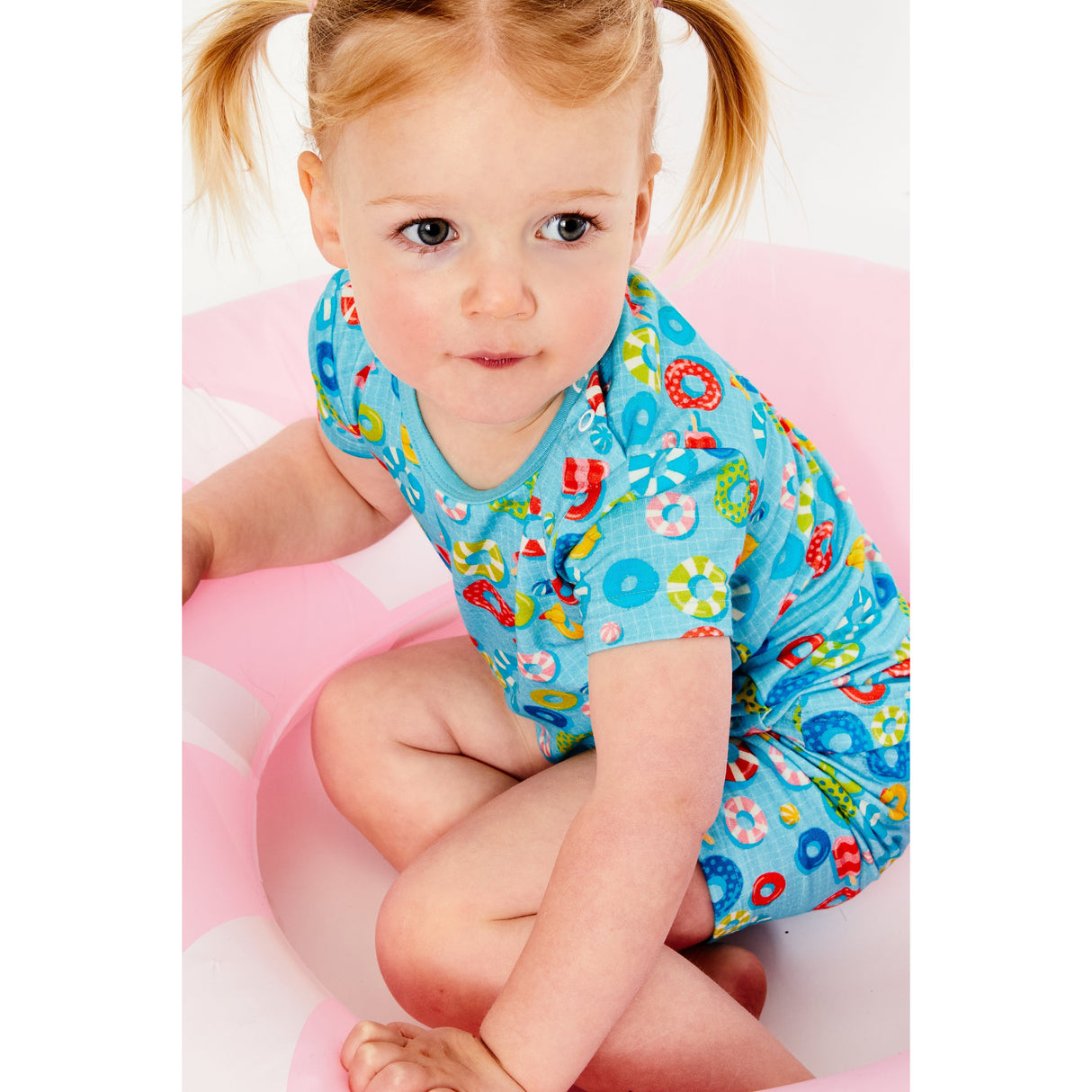 Shorts Pajama Set - Pool Floats