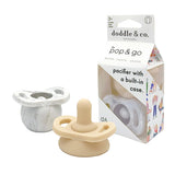 Pop & Go Pacifiers - Marble Grey/Shore