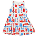 Stretchy Sleeveless Twirl Dress - Popsicles