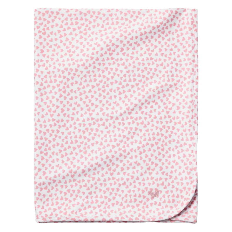 Pima Baby Blanket in Sweethearts - HoneyBug 