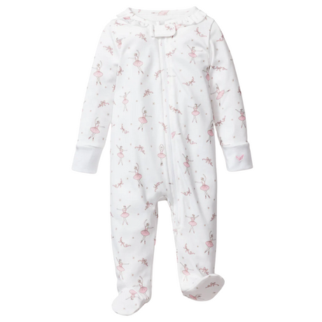 Baby's Pima Romper in Sugar Plum Fairy - HoneyBug 