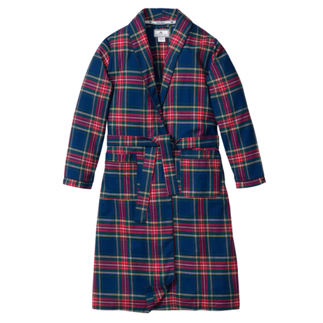 Kid's Brushed Twill Robe in Windsor Tartan - HoneyBug 