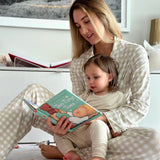 Women's Long Sleeve Pajama Set in Growing Love - HoneyBug 