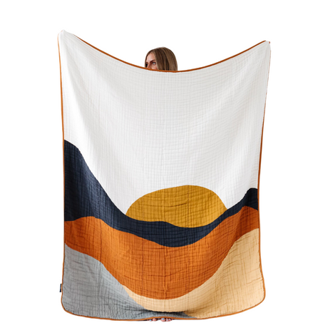 Large Sunset Throw Blanket - HoneyBug 