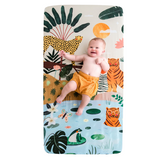 In The Jungle Standard Size Crib Sheet - HoneyBug 