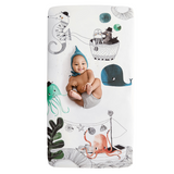 Underwater Love Standard Size Crib Sheet - HoneyBug 