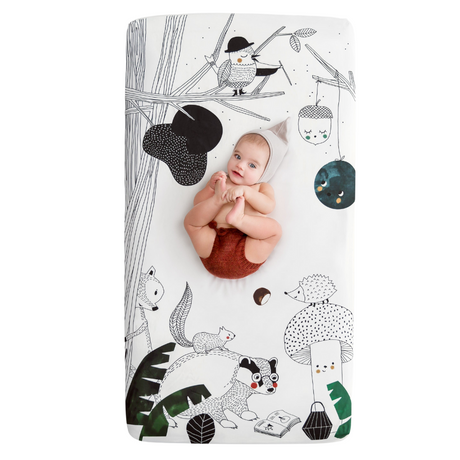 Woodland Dreams Standard Size Crib Sheet - HoneyBug 