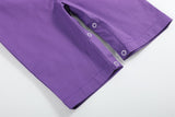 Purple and Gold Football Smocked Overalls