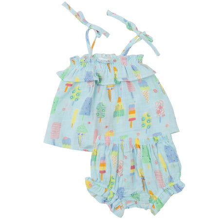 Ruffle Top & Bloomer - Fruit Dream Popsicles - HoneyBug 