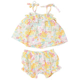 Ruffle Top & Bloomer - Spring Meadow - HoneyBug 