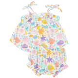 Ruffle Top & Bloomer - Tropical Fish Floral