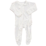 Ruffle 2 Way Zip Romper - White