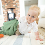 Sage Knit Blanket - HoneyBug 