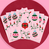 Deck the Halls Napkins - 25 Square Napkins