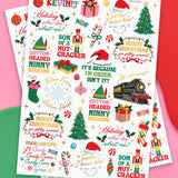 Christmas Movie Tattoos - 48 Temporary Tattoos