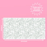 Color Me Merry Paper Tablecloth - Coloring Tablecloth