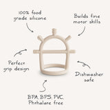 No-Drop Sensory Teether - Blush - HoneyBug 