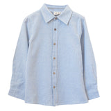 Boys Collar Shirt - Blue Stripe - HoneyBug 