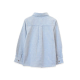 Boys Collar Shirt - Blue Stripe - HoneyBug 