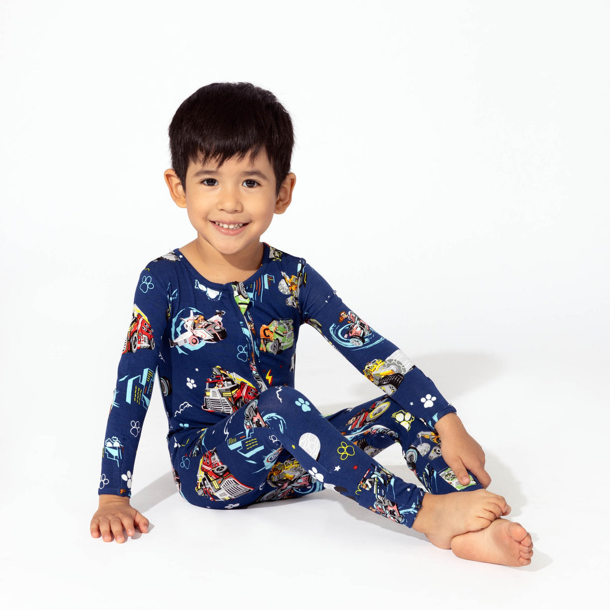 PAW Patrol: The Mighty Movie - Mighty Vehicles Bamboo Convertible Footie - HoneyBug 