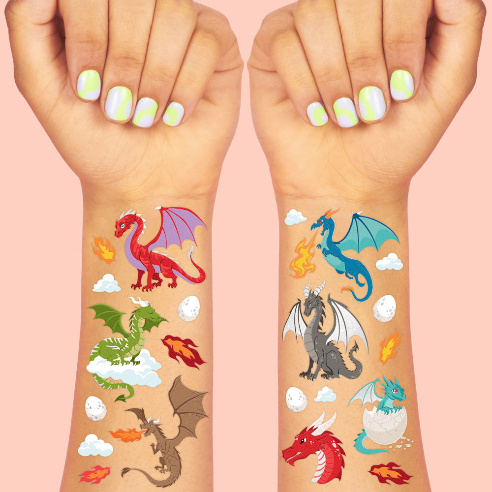Fire Breather Tats - 40 Foil Temporary Tattoos