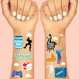 Birthday Battle Tats - 50 Temporary Tattoos