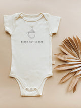 Short Sleeve Bodysuit | Dada's Coffee Date | Organic Cotton - HoneyBug 