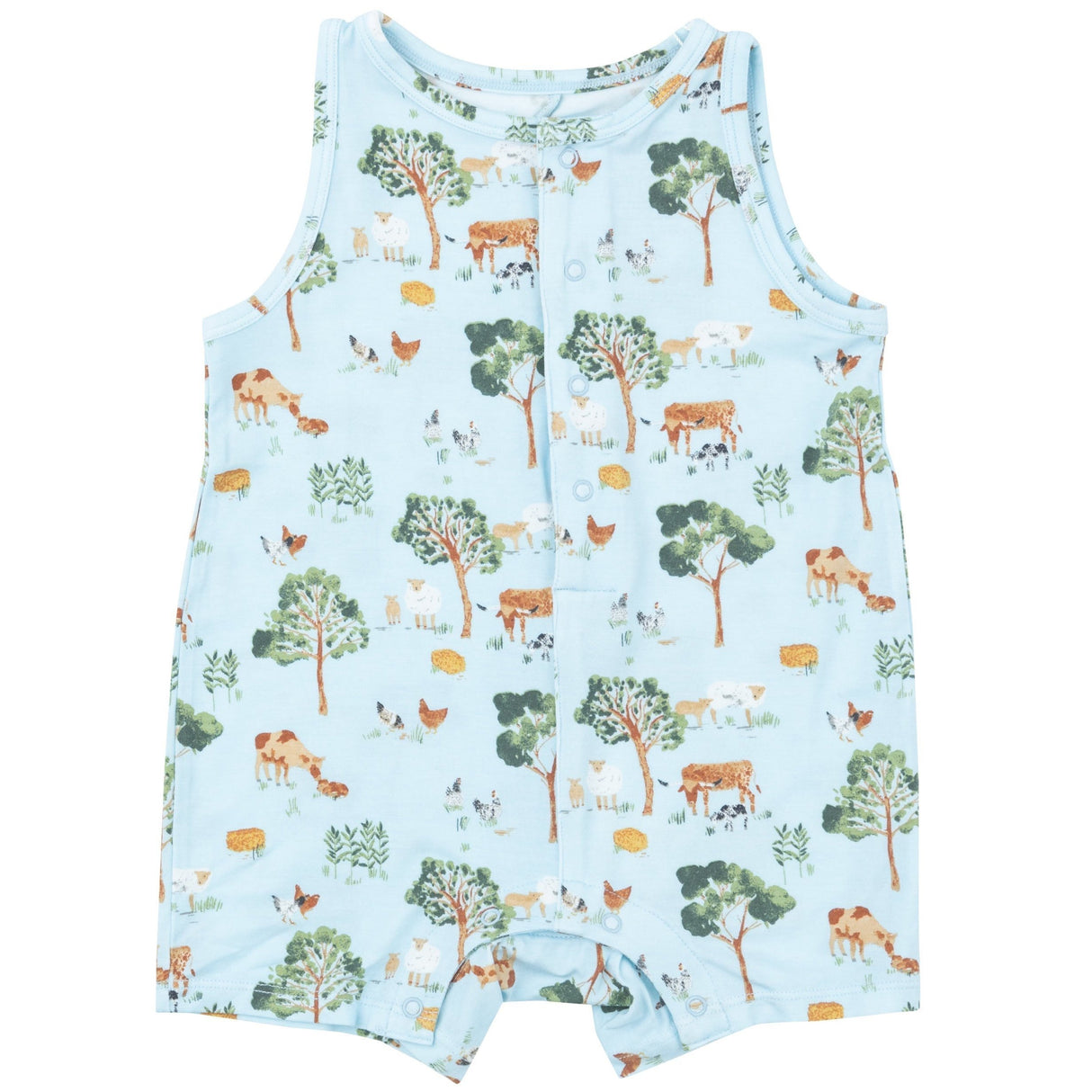 Shortie Romper - Farm Friends