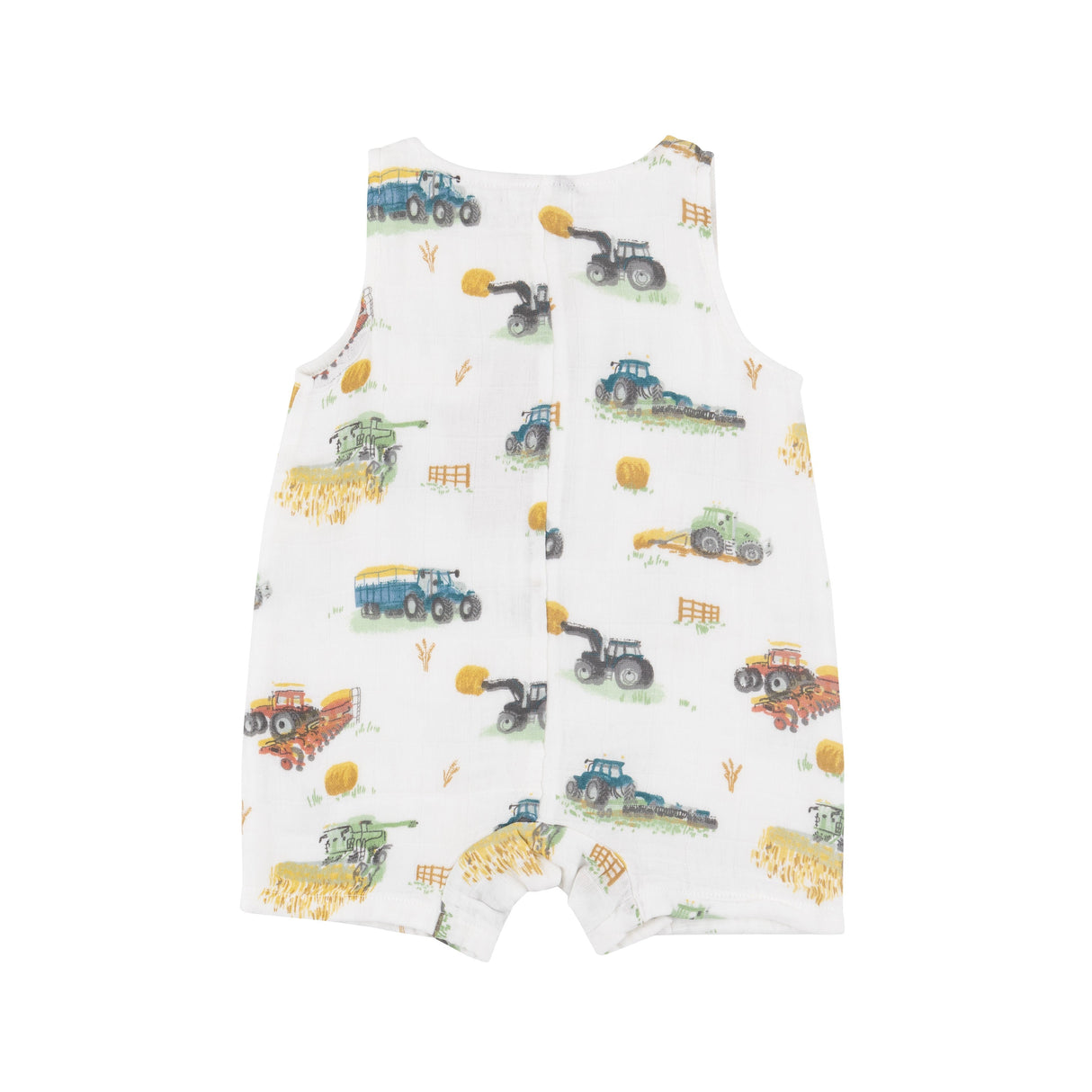 Shortie Romper - Farm Machines - HoneyBug 