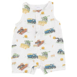 Shortie Romper - Farm Machines - HoneyBug 