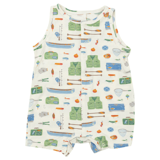 Shortie Romper - Fishing Tools - HoneyBug 