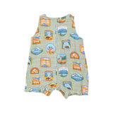 Shortie Romper - National Park Patches - HoneyBug 