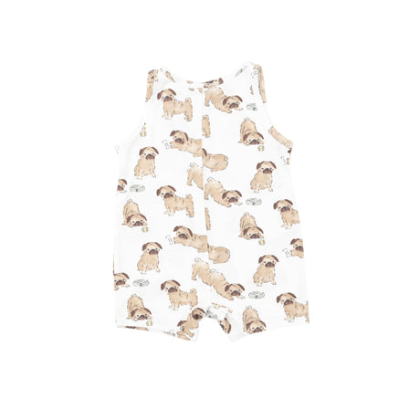 Shortie Romper - Pugs - HoneyBug 