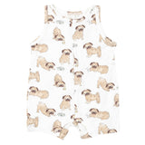 Shortie Romper - Pugs - HoneyBug 