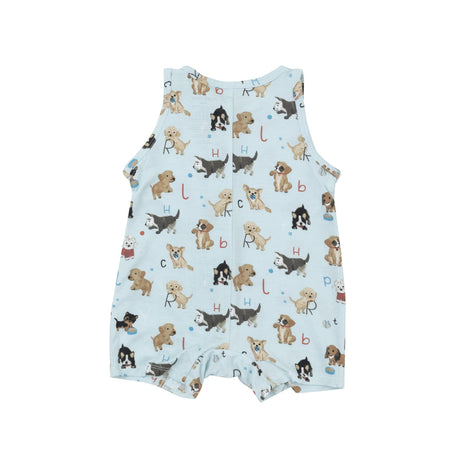 Shortie Romper - Puppy Alphabet - HoneyBug 