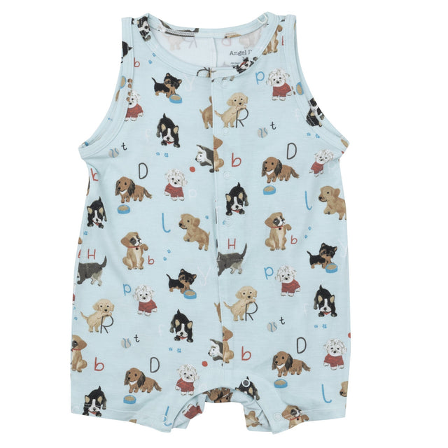 Shortie Romper - Puppy Alphabet - HoneyBug 