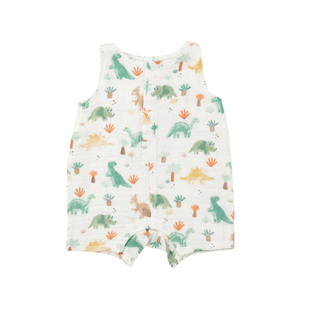 Shortie Romper - Softy Dinos - HoneyBug 