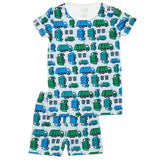 Shorts Pajama Set - Garbage Trucks