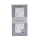 Starfish Cotton Muslin Swaddle - HoneyBug 