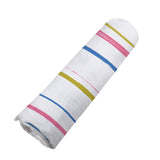 Watercolor Stripe Cotton Muslin Swaddle - HoneyBug 