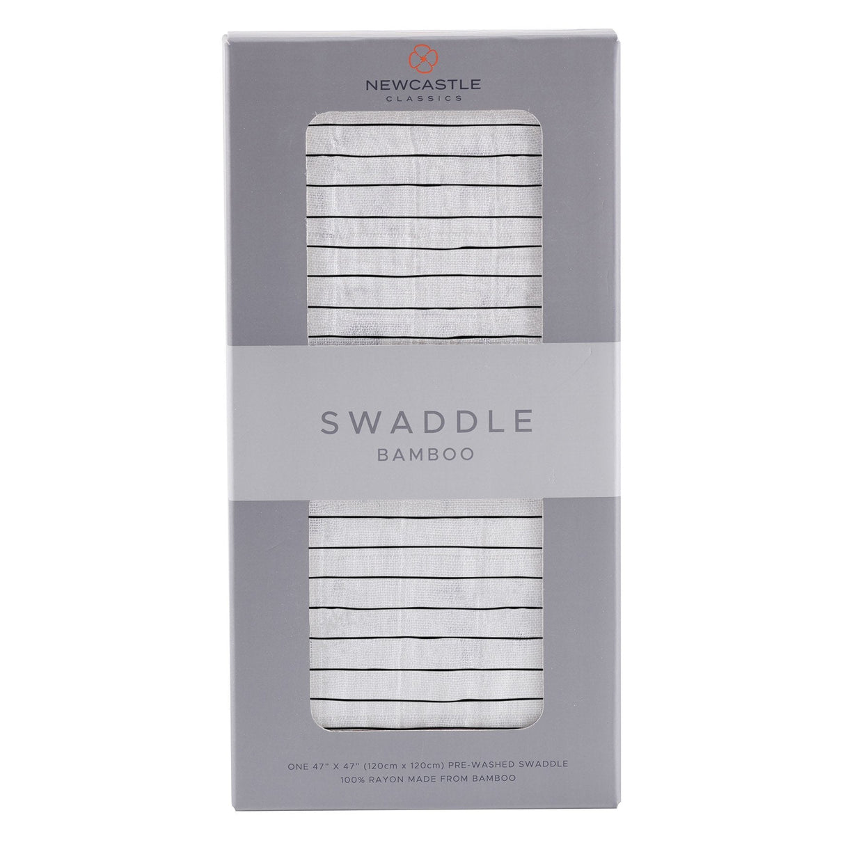 Pencil Stripe Bamboo Swaddle