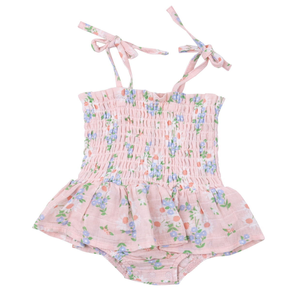 Smocked Bubble W/ Skirt - Gathering Daisies - HoneyBug 