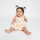 Smocked Bubble W/ Skirt - Peaches - HoneyBug 