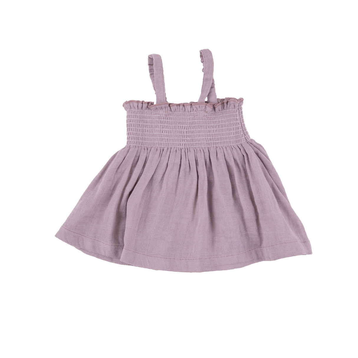 Smocked Top  & Bloomer - Dusty Lavender Solid Muslin - HoneyBug 