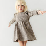 Organic Girls Ruffle Dress - Speckle