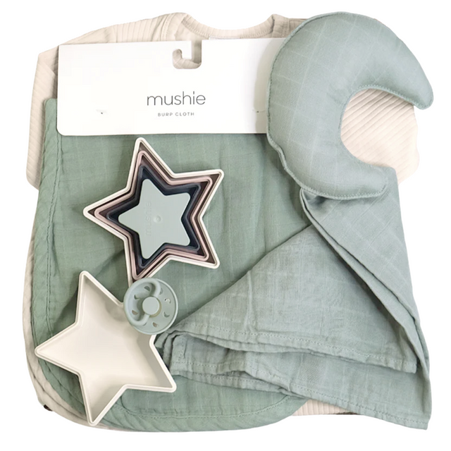 Moon & Stars Gift Box - Sage - HoneyBug 